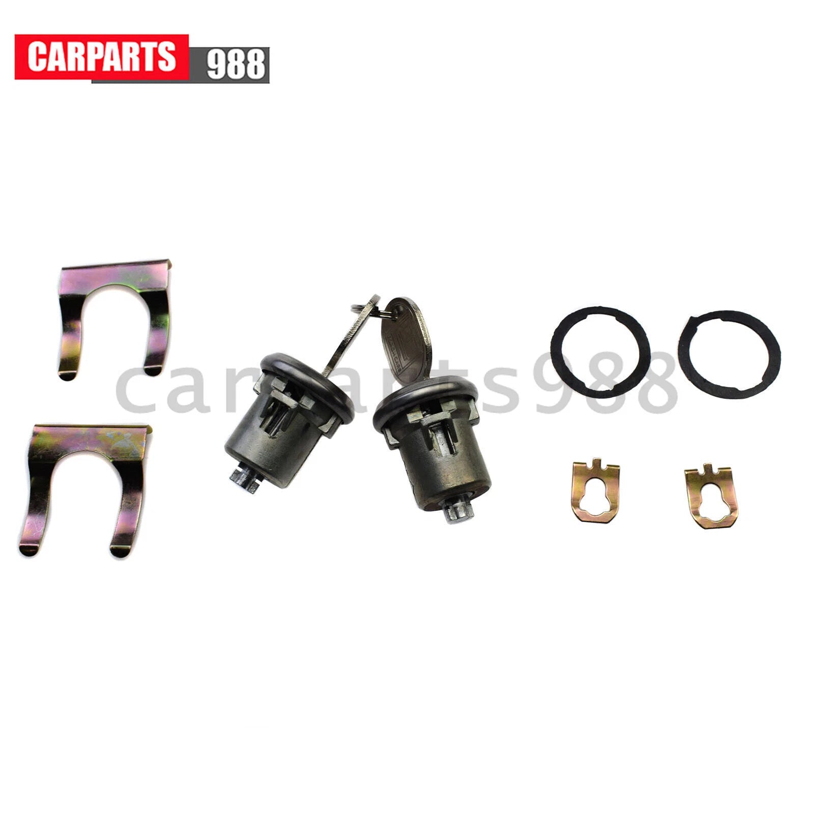 Pair Door Lock Cylinder with Keys 5070006 for Chevy Truck C10 C20 C30 1500 SUV 6B93BC-57