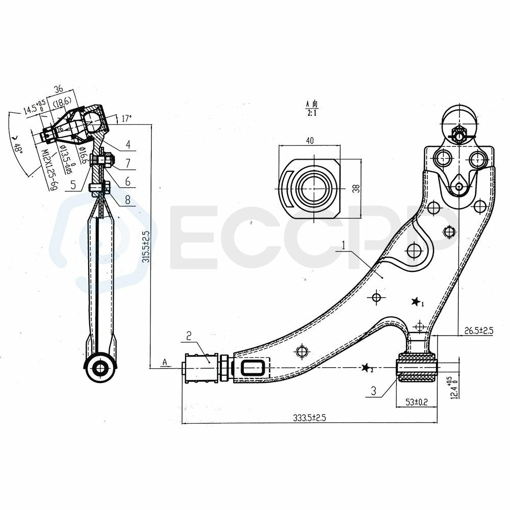 8Pcs Front Lower Control Arms Ball Joints Kit For 91-1997 Toyota Tercel & Paseo 6B93BC-57