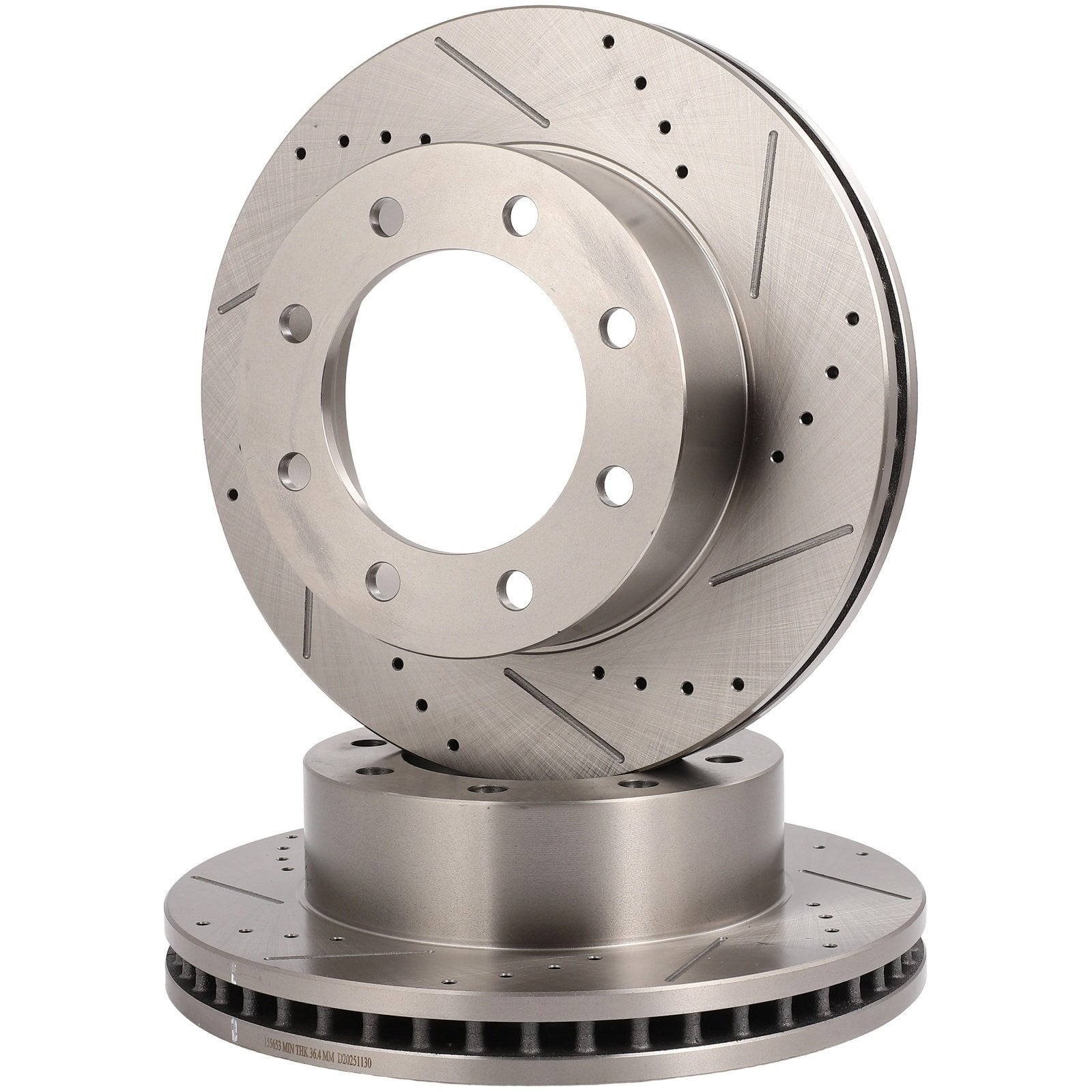 Front Drilled Slotted Brake Rotors For Ford F-250 Super Duty 2005 - 2012 4WD/AWD KOEEP