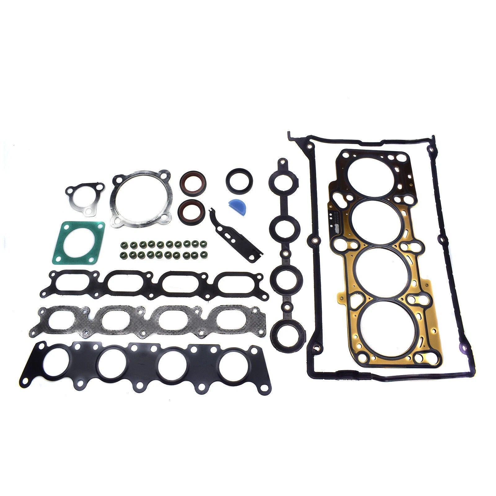 For Audi VW 1.8T Turbo Engine Cylinder Head Gasket Set w/ Turbocharger 058198012 6B93BC-57