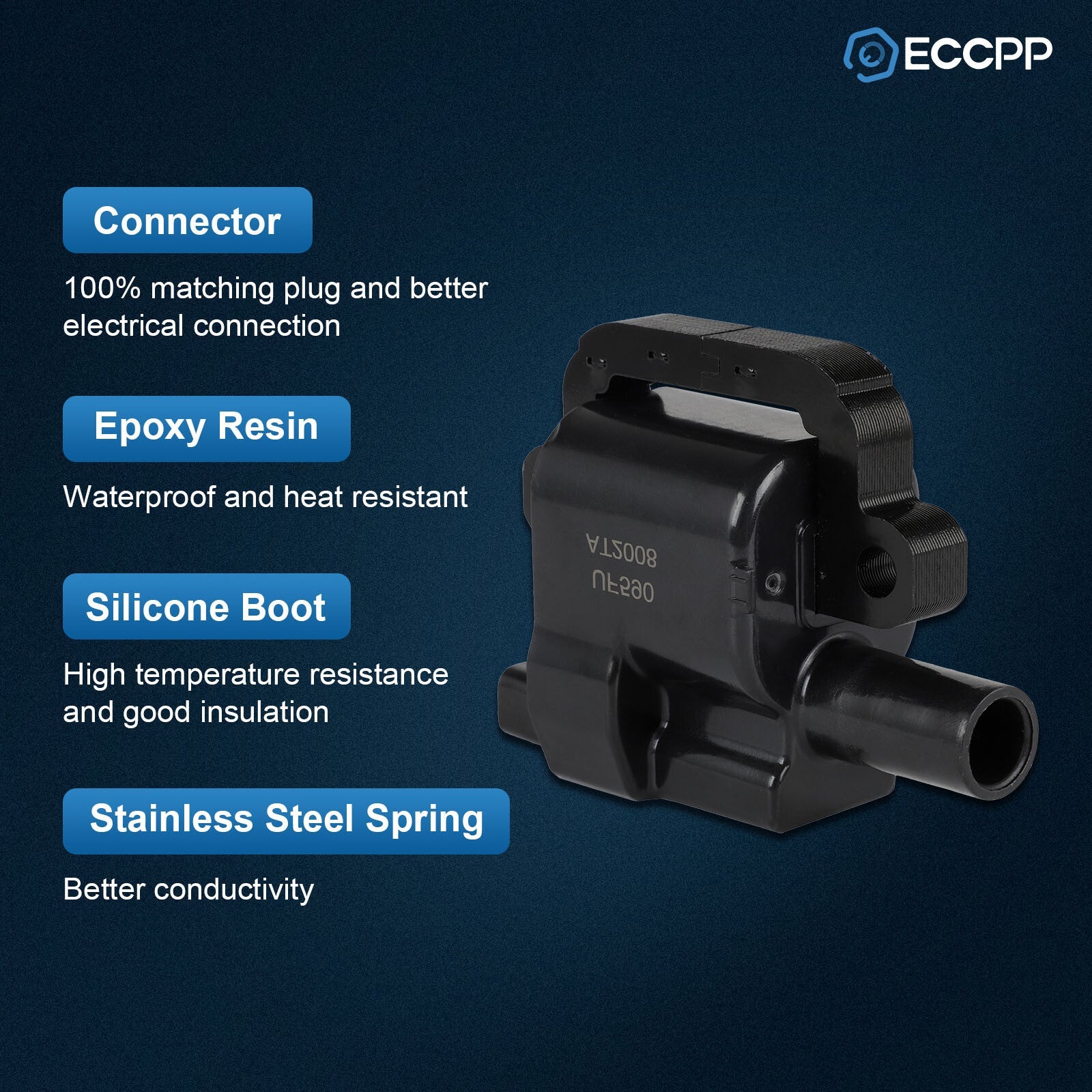 ECCPP 6 For 2005 2006 2007 Land Rover LR3 4.0L V6 Ignition Coil & Spark Plug 6B93BC-57