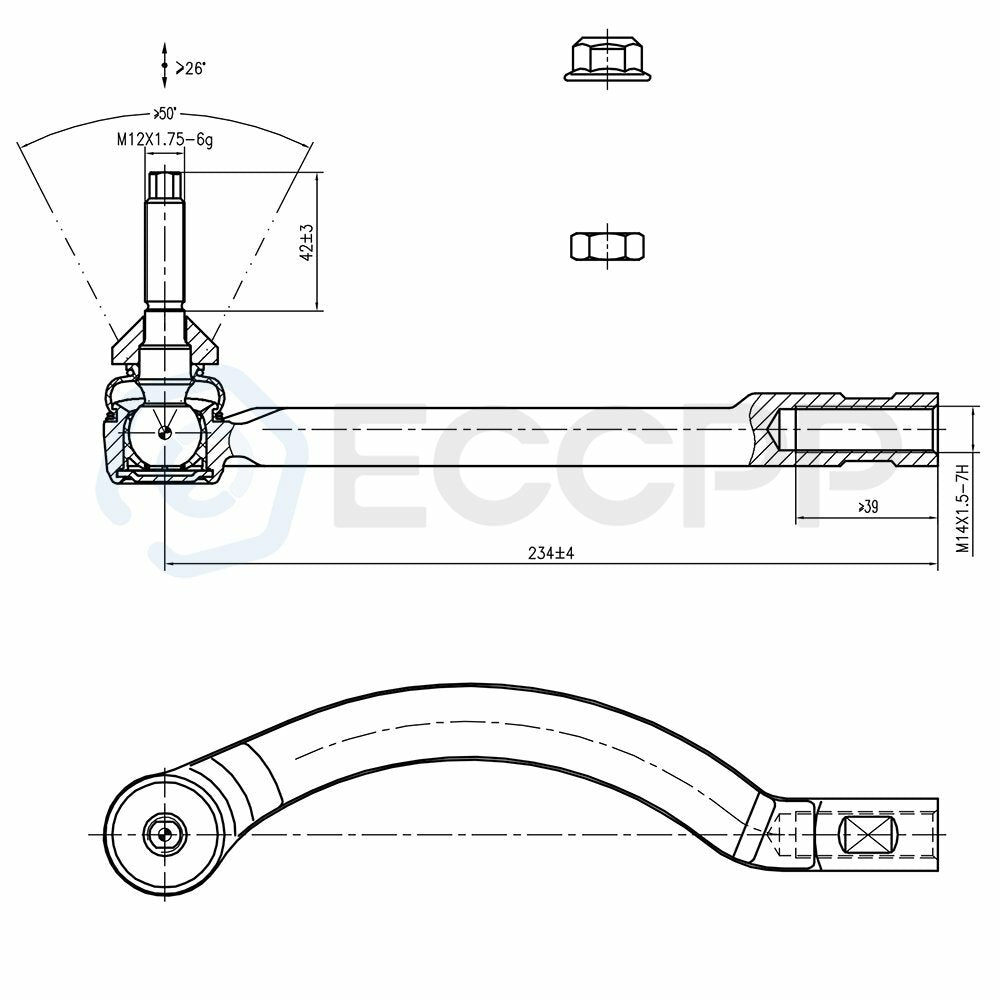 ECCPP 10pcs Complete Front Suspension Control Arm Kit For Volvo S60 V70 01-07 ECCPP