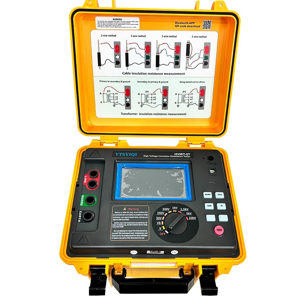 10KV High Voltage Insulation Tester with 0.5MΩ~5TΩ Voltage Monitor Function 6B93BC-57