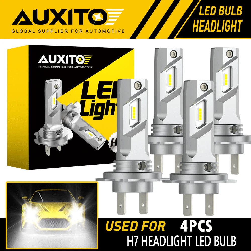 4X H7 LED Headlight Combo Bulbs Kit High Low Beam 6500K Super White Bright USEOA 6B93BC-57