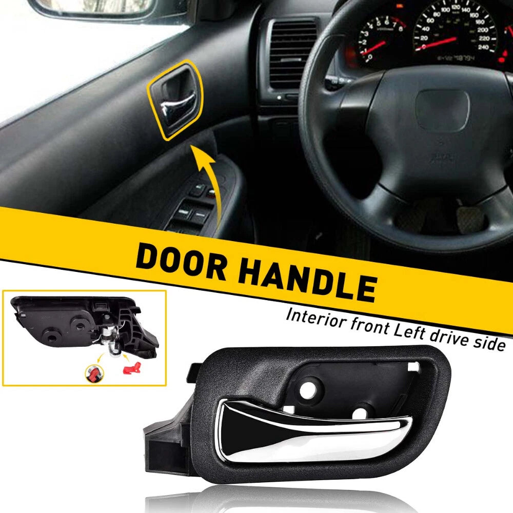 Interior Door Handle For 2003-2007 Honda Accord Front, Driver Side Sedan Plastic 6B93BC-57