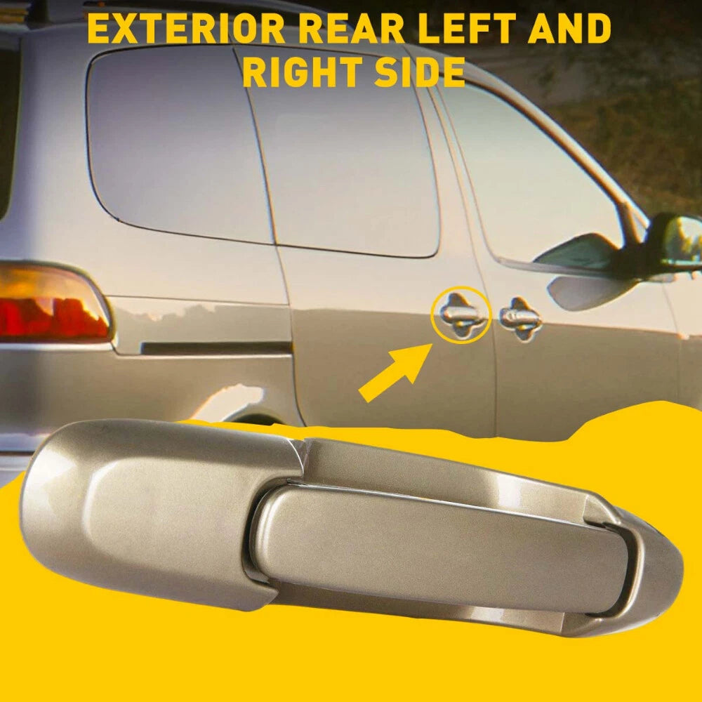 For 1998-2003 Toyota Sienna Beige Exterior Sliding Door Handle Left / Right Rear 6B93BC-57