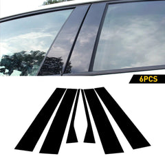 For 2006-2010 Volkswagen Jetta Sedan Car Door Pillar Post Trim Gloss Black EOA 6B93BC-57
