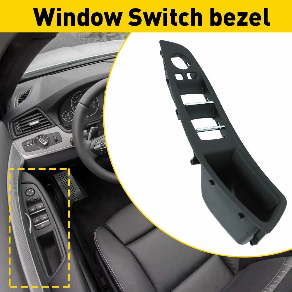 Door Switch Panel Handle Pull Inner Trim Left for 10-17 BMW 5 Series F10 USA EOA 6B93BC-57