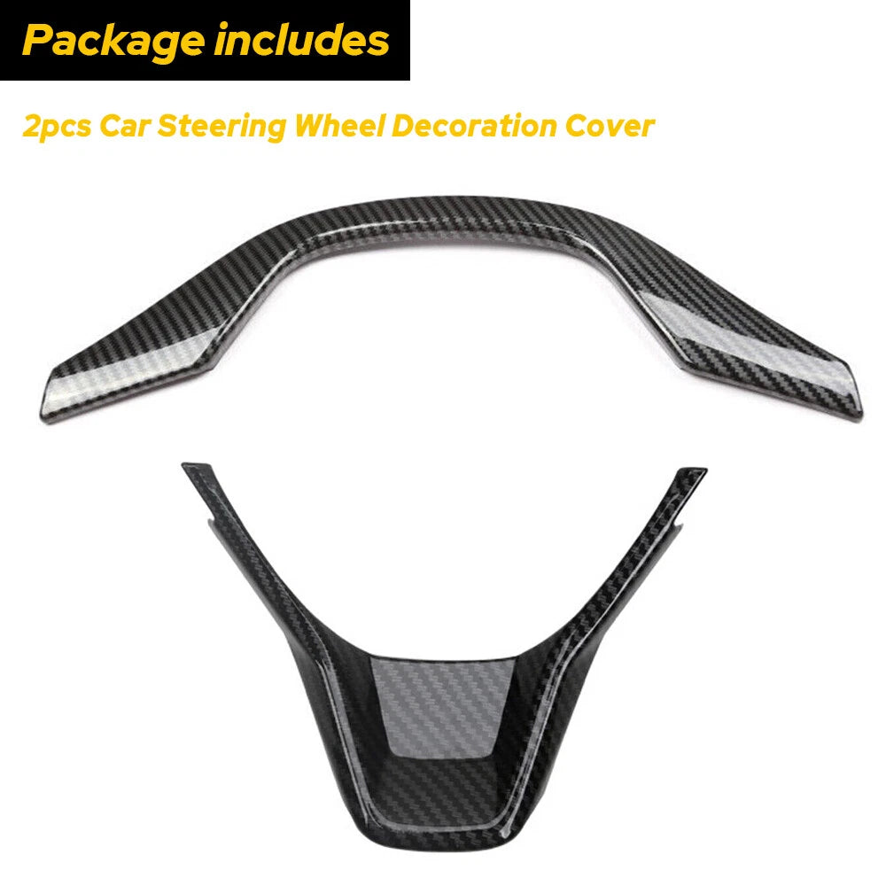 For Honda Accord 2018-2021 Steering Wheel Frame Cover Trim Carbon Fiber Style EA 6B93BC-57