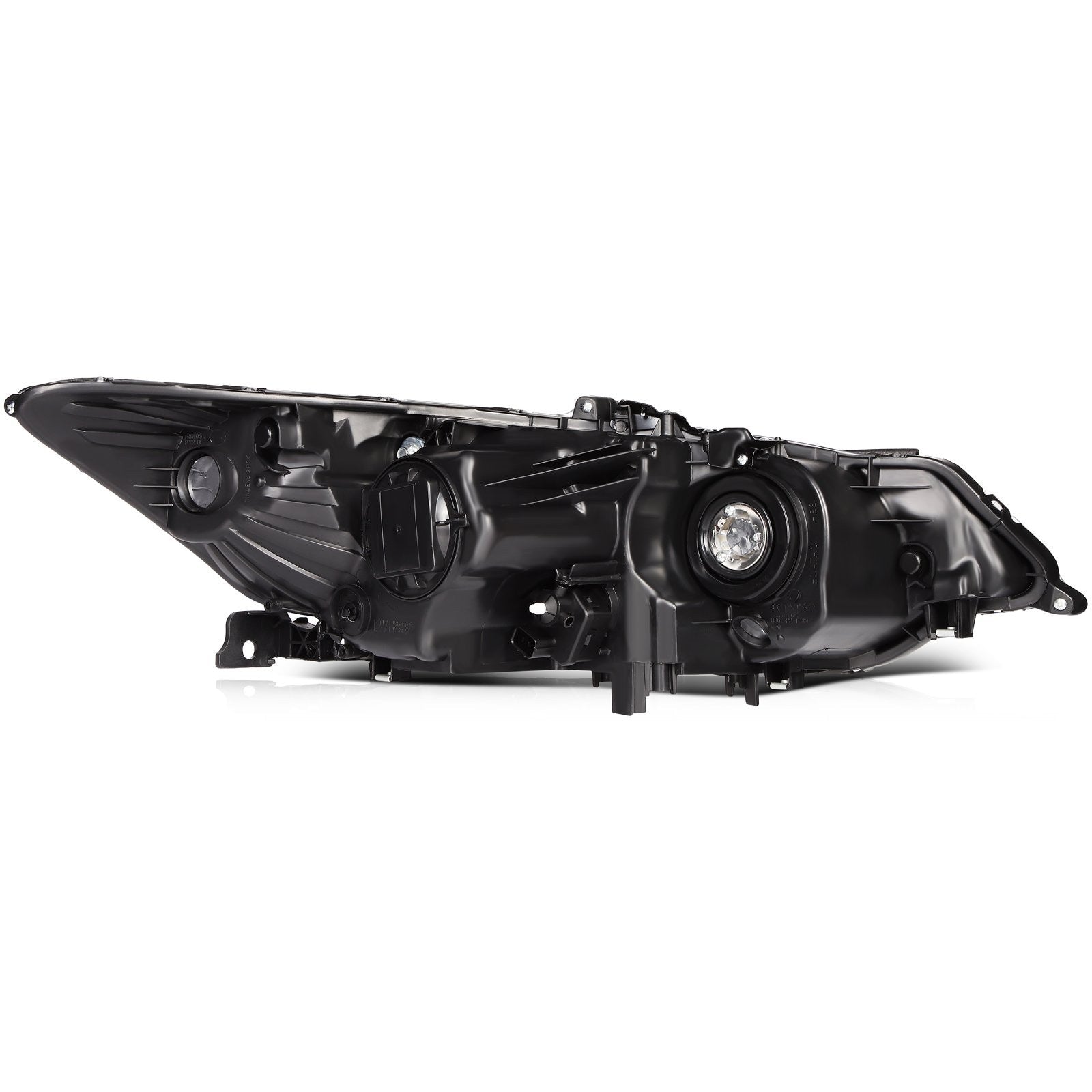 Pair Halogon Headlights Assembly For 2009-2014 Acura TSX 2.4L 3.5L Black Amber 6B93BC-57