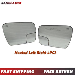 2pc For 2019-2021 DODGE RAM 1500 Driver Passenger Heated Mirror Glass 68402037AA 6B93BC-57
