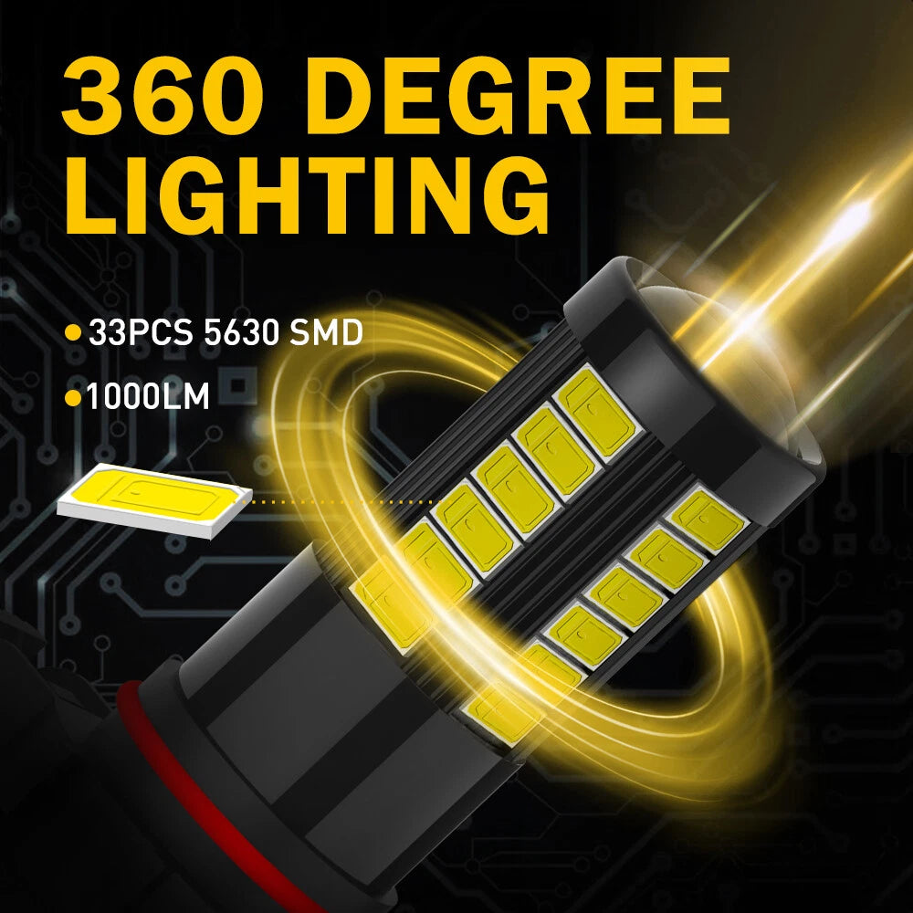 2x AUXITO PSX24W LED Fog Light Super Bright 2504 6500K Halogen Replacement Lamps AUXITO