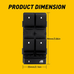 Power Window Master Control For Switch Chevy Silverado 1500 2500 3500 GMC Sierra 6B93BC-57
