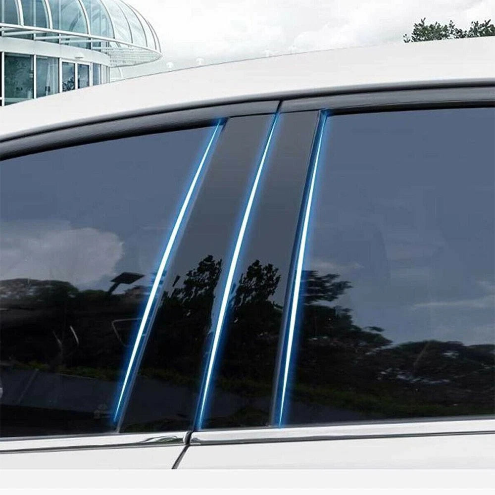 Black Posts Pillar For 2007-11 Honda CRV Door Trim Cover Kit Car Accessories HOT 6B93BC-57