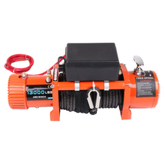 ECCPP 13000LBS Electric Winch Synthetic Rope Waterproof 12V Towing Truck 4WD