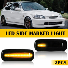 2PC DYNAMIC LED SIDE SIGNAL MARKER LIGHTS FOR 1996-2000 CIVIC HONDA CR-V BALLADE 6B93BC-57