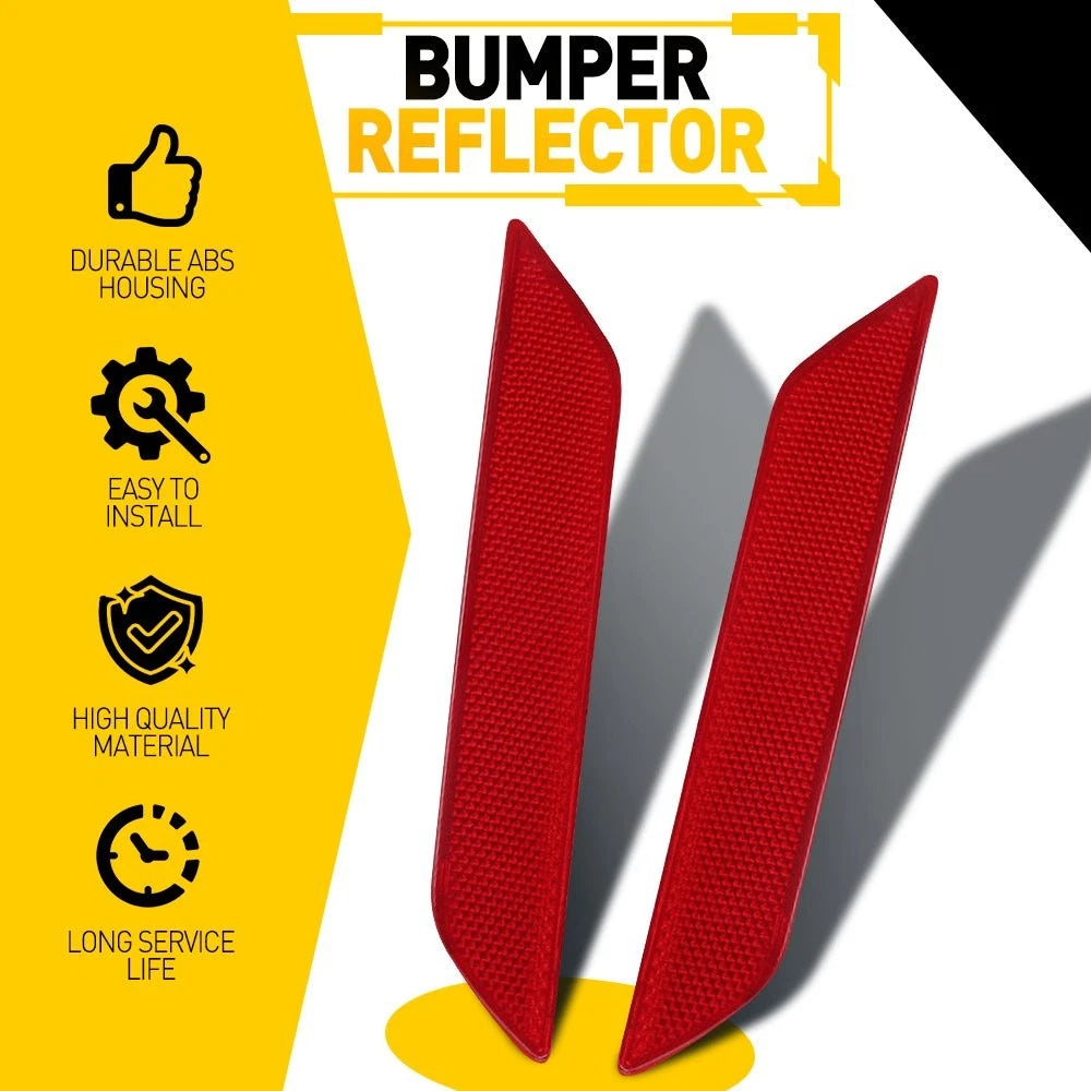 For 2013 2014 2015 Civic Honda Red Lens Rear Lower Bumper Reflector Left & Right 6B93BC-57