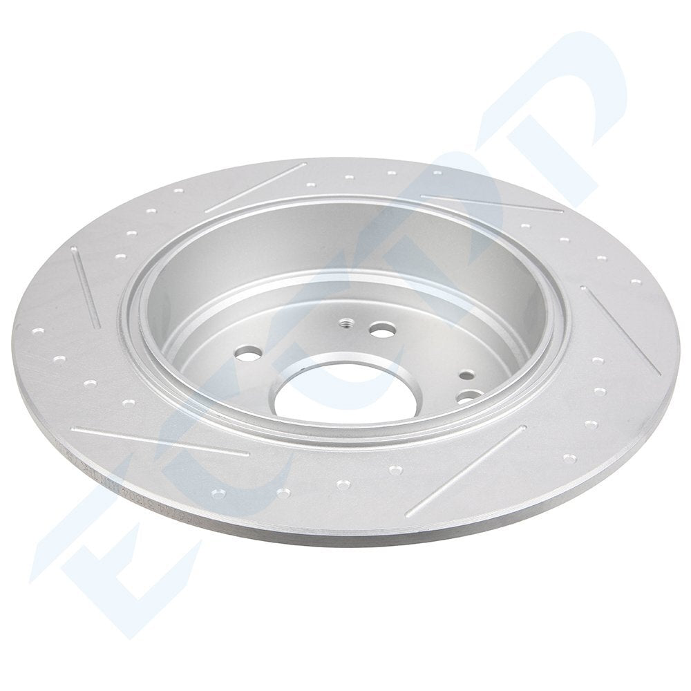 Rear Brake Disc Rotors For 2002 2003 2004 Honda CR-V Slotted 6B93BC-57