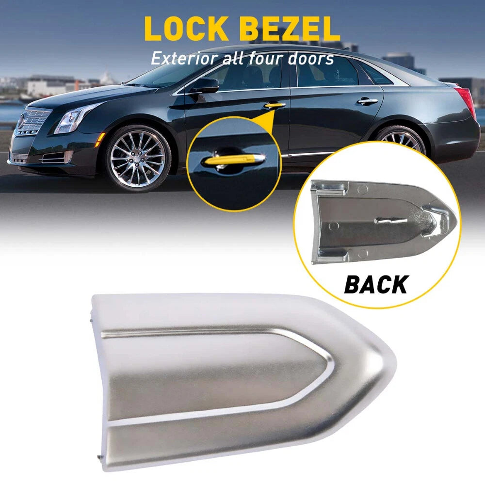 Chrome Exterior Door Lock handle Cap Cover Trim For Cadillac XTS ATS CTS CT6 EOA 6B93BC-57