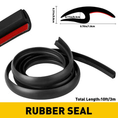 For Honda Models Car Windshield Weather Seal Rubber Trim Molding Cover 10 Feet A 6B93BC-57