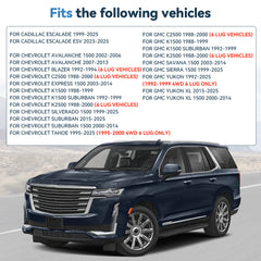 4 Pcs 3" 6x5.5 Hub Centric Wheel Spacers For Chevy Silverado 1500 Suburban Tahoe