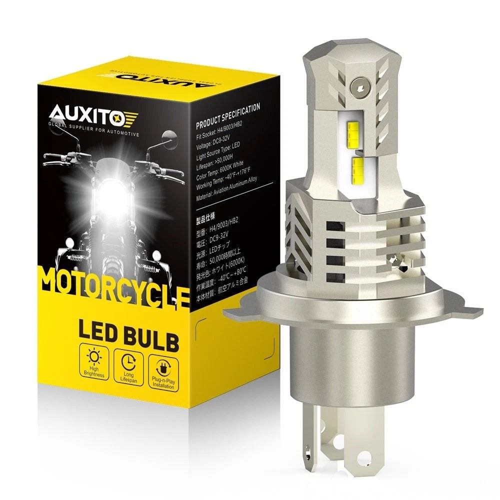 H4 9003 HB2 LED Motorcycle Headlight Bulb HID Hi/Low Beam High Power 10SF EOA 6B93BC-57
