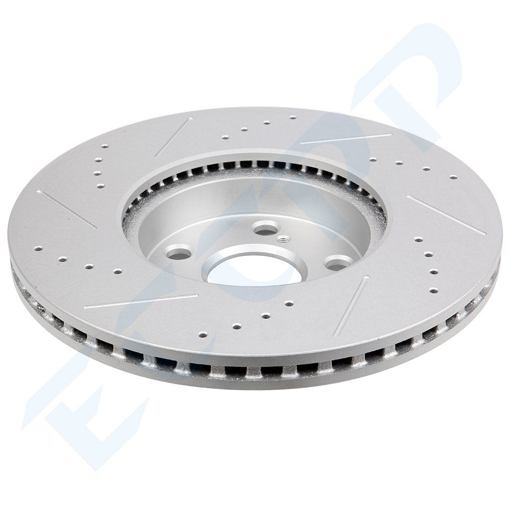 For Toyota for Corolla Matrix Front Drilled & Slotted Brake Rotors And Pads 6B93BC-57