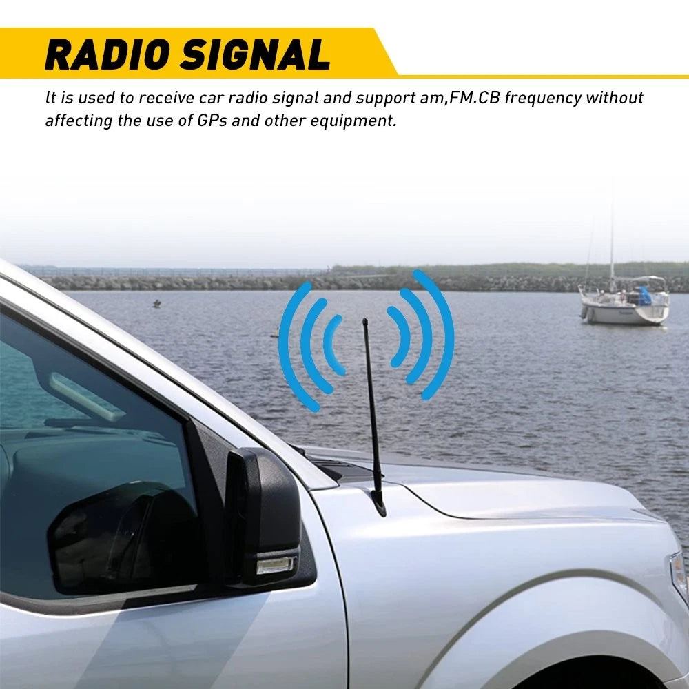 13" Mast Antenna Black Power Radio AM FM for DODGE RAM 1500 2500 3500 09-22 EOA 6B93BC-57