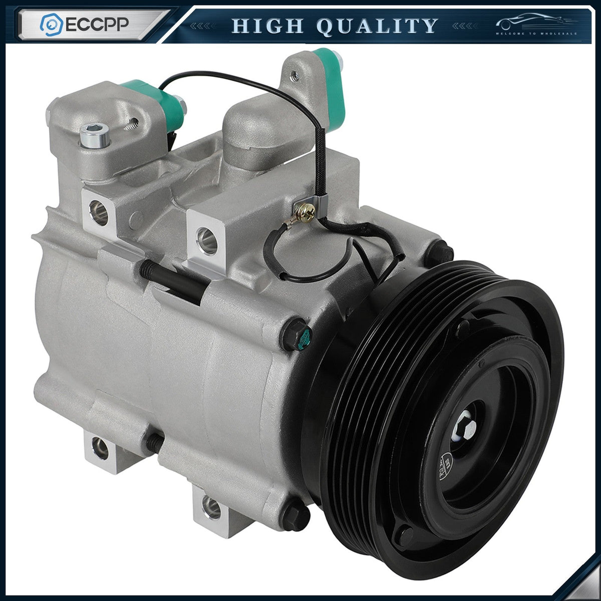 AC Compressor w/ Clutch For Hyundai Tucson 2006-2009 2.7L HS18 Compressor 6B93BC-57