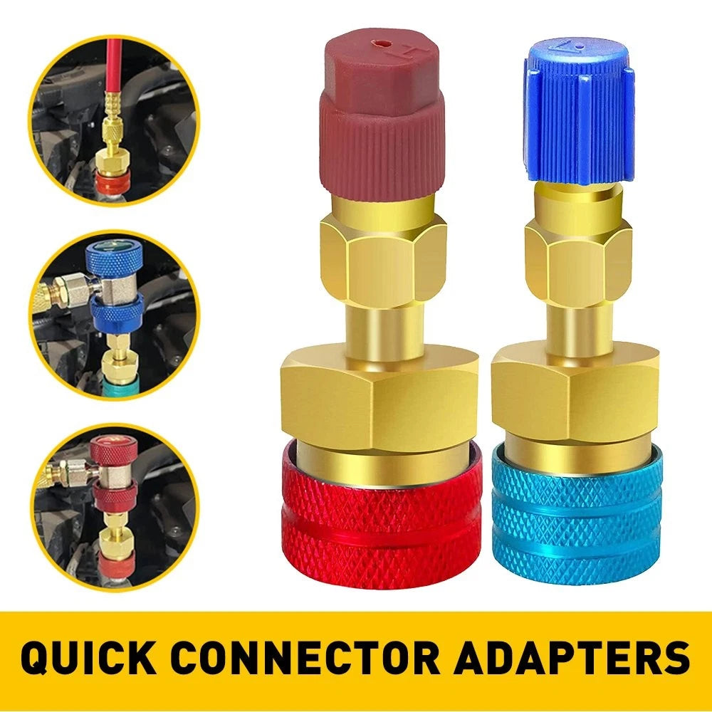 Quick Coupler Adapter Fits A/C Car High Low Side Conversion R1234yf to R134a 6B93BC-57