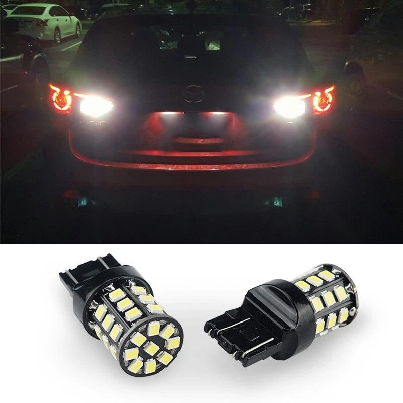 AUXITO 2X 7443 7440 Back Up Reverse Light 6000K White LED Tail Bulb 33SMD EOA AUXITO