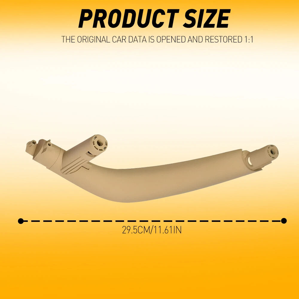 For BMW X5 E70 X6 14-18 Passenger Right Inner Door Handle Pull Trim Cover Beige 6B93BC-57