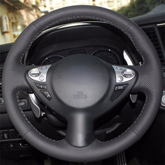 Top Leather Steering Wheel Hand-stitch on Wrap Cover For Infiniti FX35 FX37 FX50
