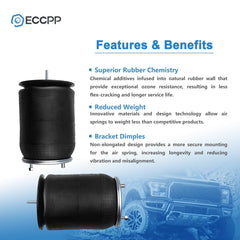 Pair Air Suspension Air Bags W01-358-9875 For Navistar Goodyear 1R12-432 6B93BC-57