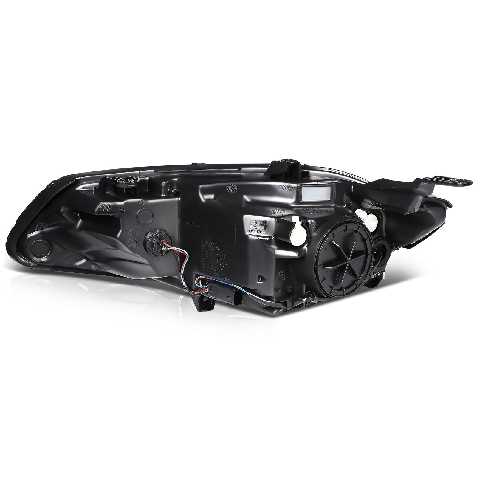 ECCPP Headlights Assembly For Chevrolet Malibu 2016-2018 Pair Kit Black Amber 6B93BC-57