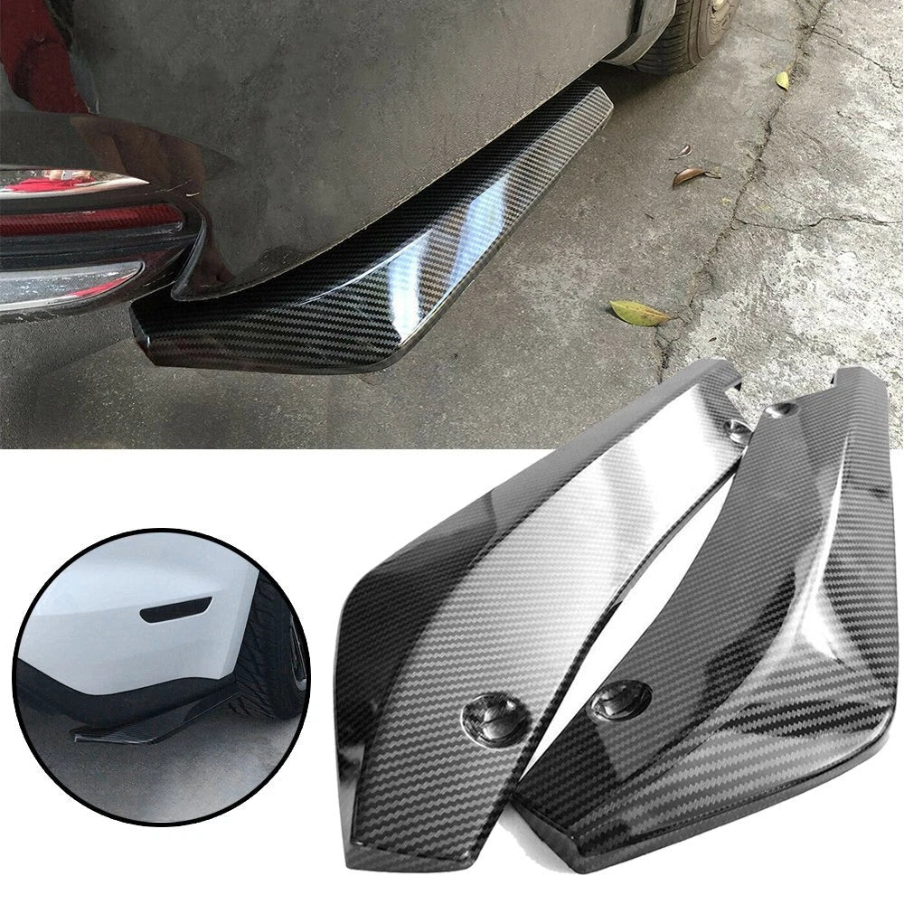 Car Carbon Fiber Rear Bumper Lip Splitter Diffuser Canard Protector Accessory EA 6B93BC-57