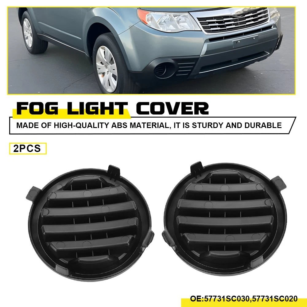 2X For 2009-2013 Subaru Forester Front Left Right Fog Light Hole Cover Bezel EOA 6B93BC-57