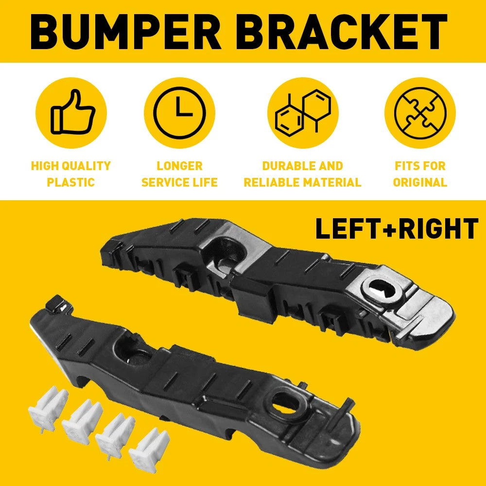 1Pair For 2015 2016 2017 Hyundai Sonata Bumper Bracket Front Beam Mount Support 6B93BC-57