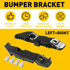 1Pair For 2015 2016 2017 Hyundai Sonata Bumper Bracket Front Beam Mount Support 6B93BC-57
