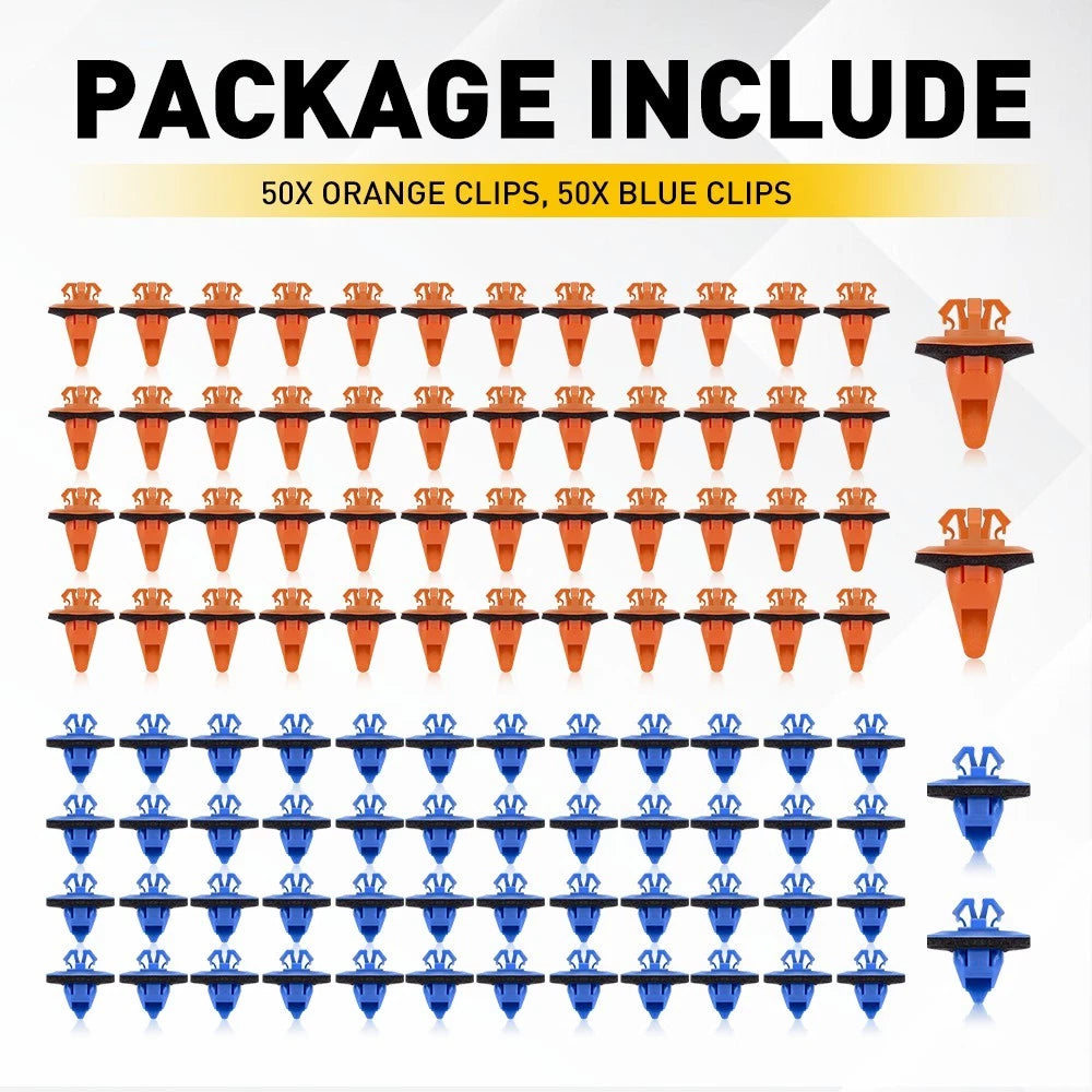 100pc Fender Flare Retainer Clips For Toyota Tacoma 4Runner Sequoia FJ Cruiser A 6B93BC-57