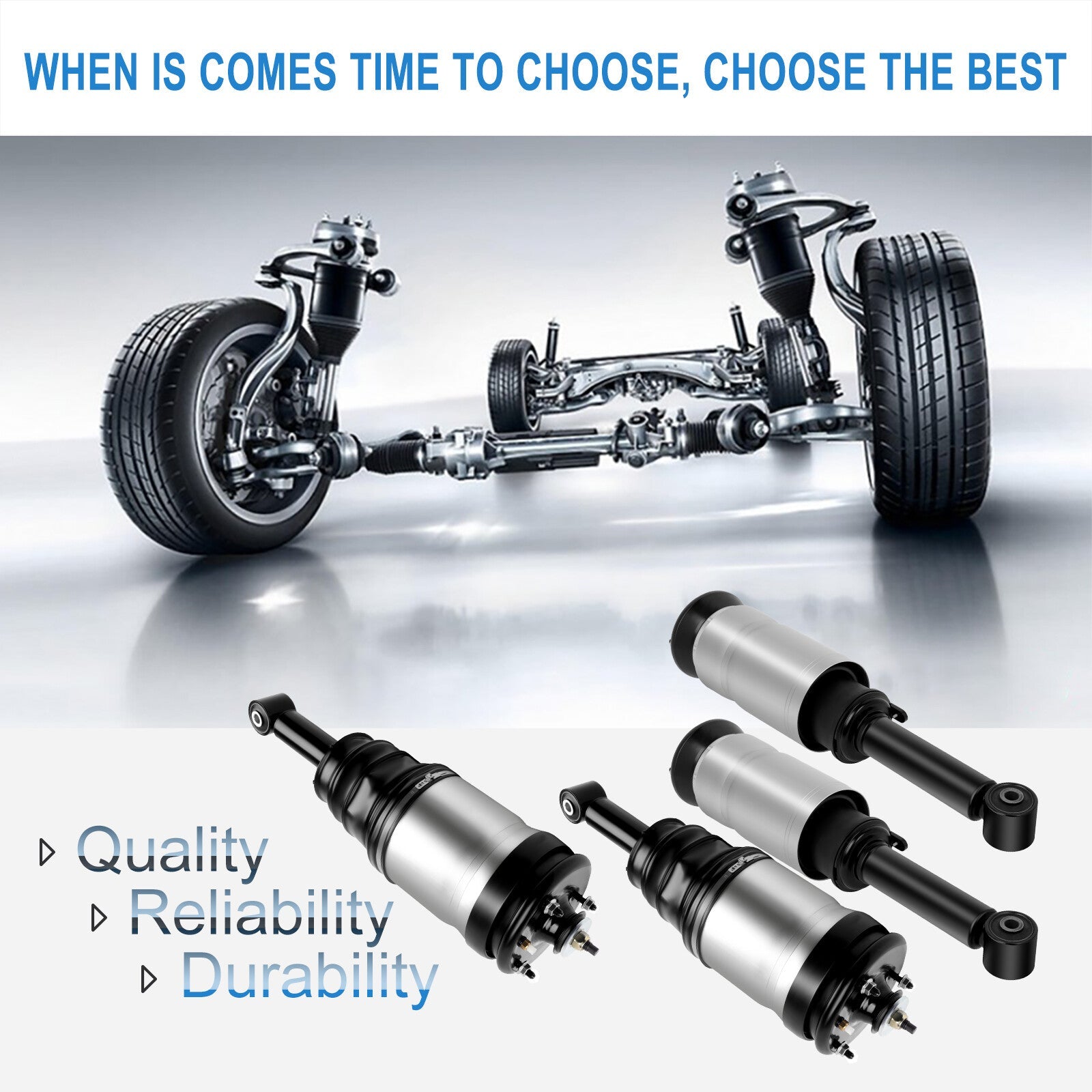 4 Pcs Front + Rear Air Suspension Struts For Range Rover Sport LR4 LR3 HSE 6B93BC-57