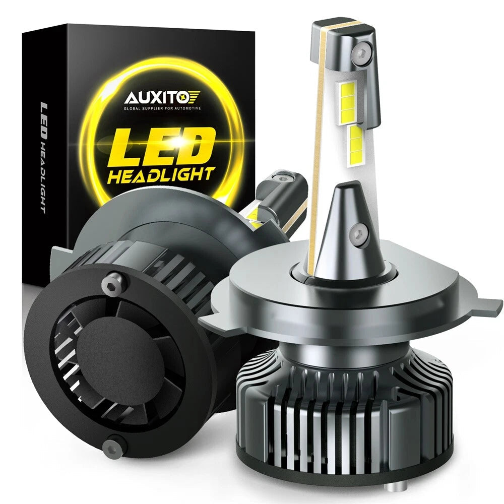 2X AUXITO H4 9003 HB2 16000LM LED Headlight High Low Beam 6500K Bulbs CANBUS Y13 AUXITO