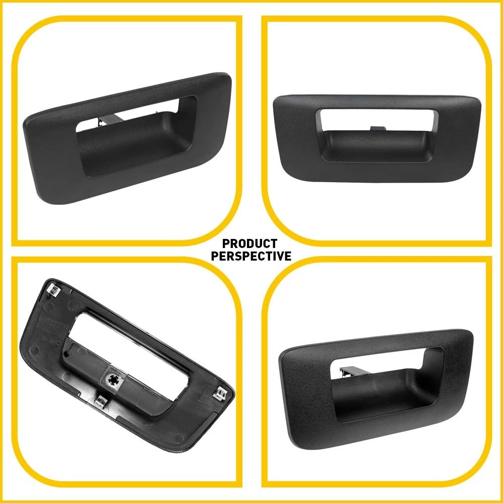 Tailgate Handle Bezel Textured Black for 07-14 Chevy Silverado GMC Sierra USA EA 6B93BC-57