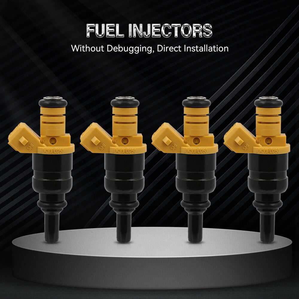 For Kia Rio 1.6L 2003-2005 Rio 1.5L 2001-2002 0K30E13250 4pcs Fuel Injectors 6B93BC-57