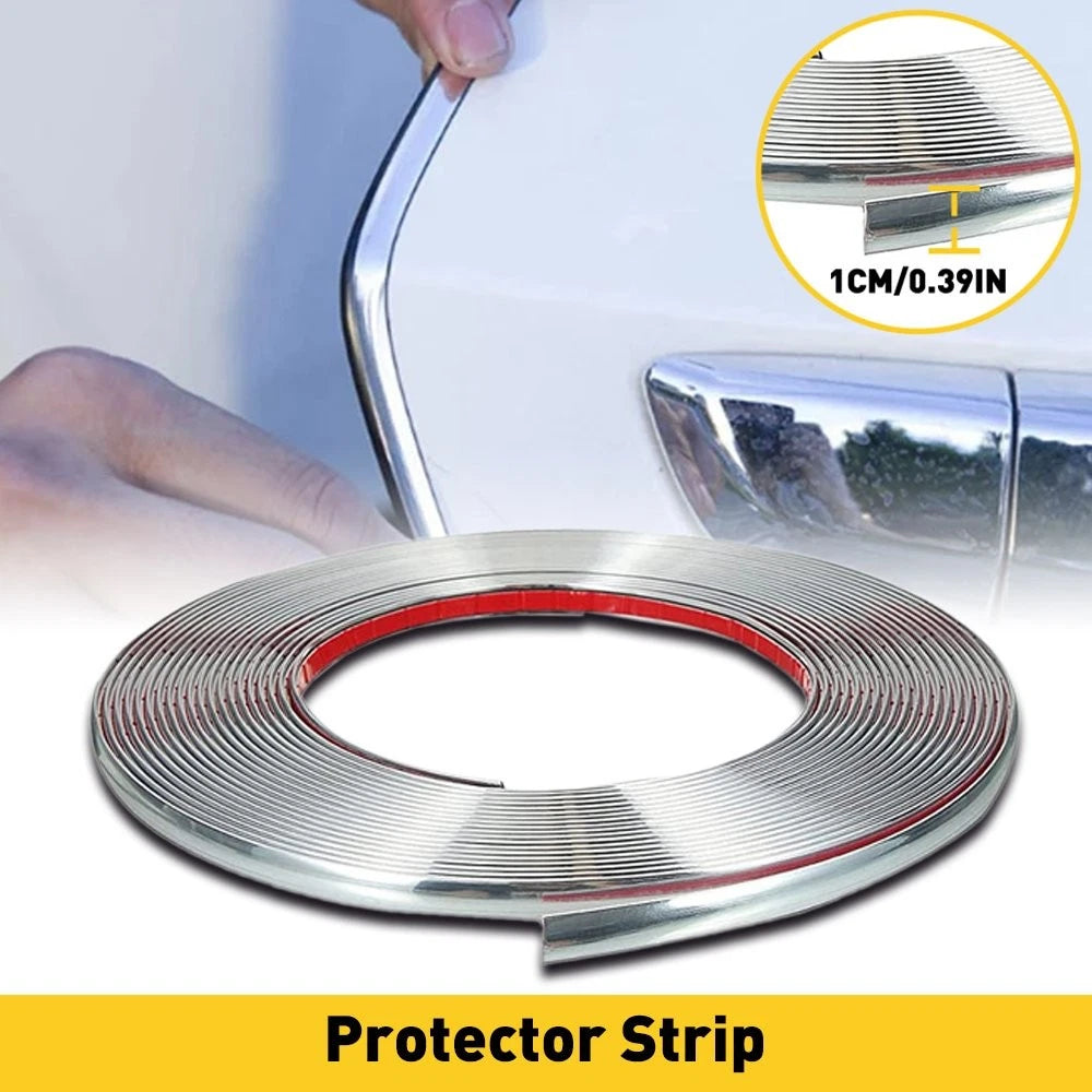 25ft Chrome Molding Trim Wide Automotive Trunk Body Side Bumper Strip Decor EOA 6B93BC-57