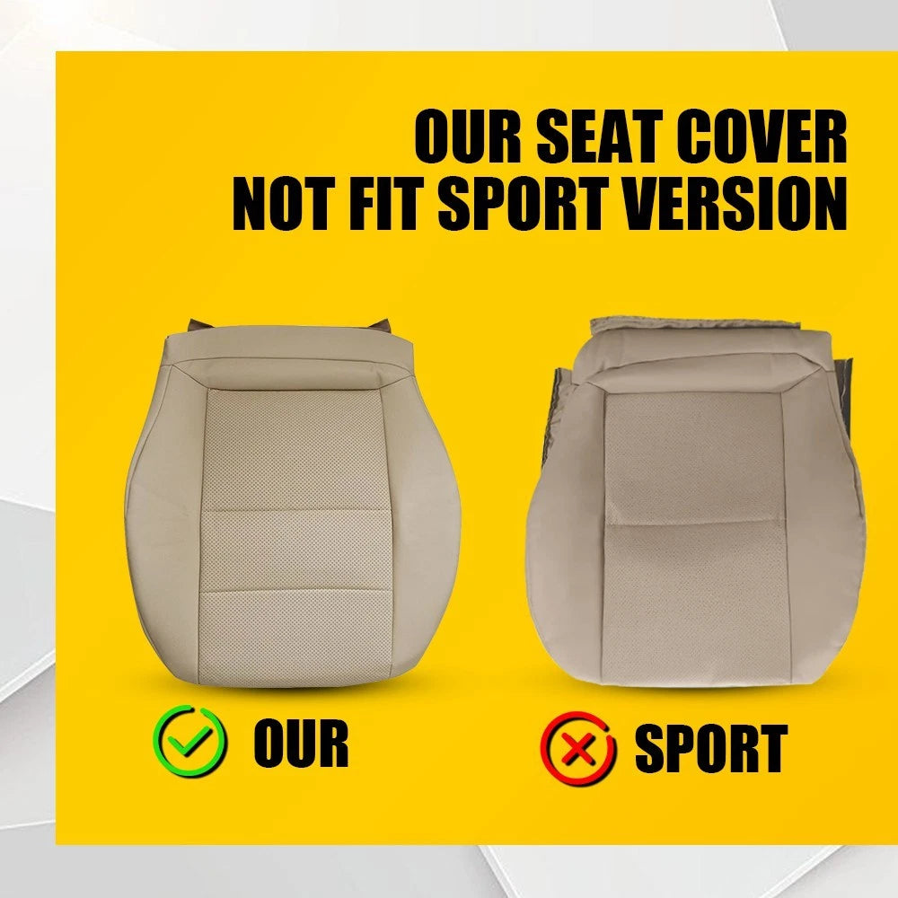 Driver Bottom Leather Seat Cover Tan For Mercedes Benz C250 C300 C350 2008-14 EA 6B93BC-57
