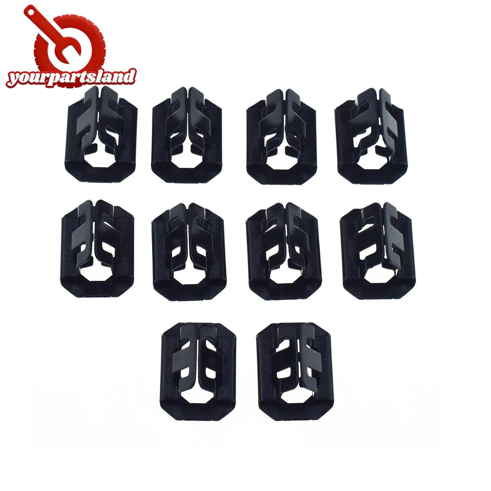 10PCS Front Bumper Cover Grille Fastener Clip for Chevrolet Avalanche 1999-2006 6B93BC-57
