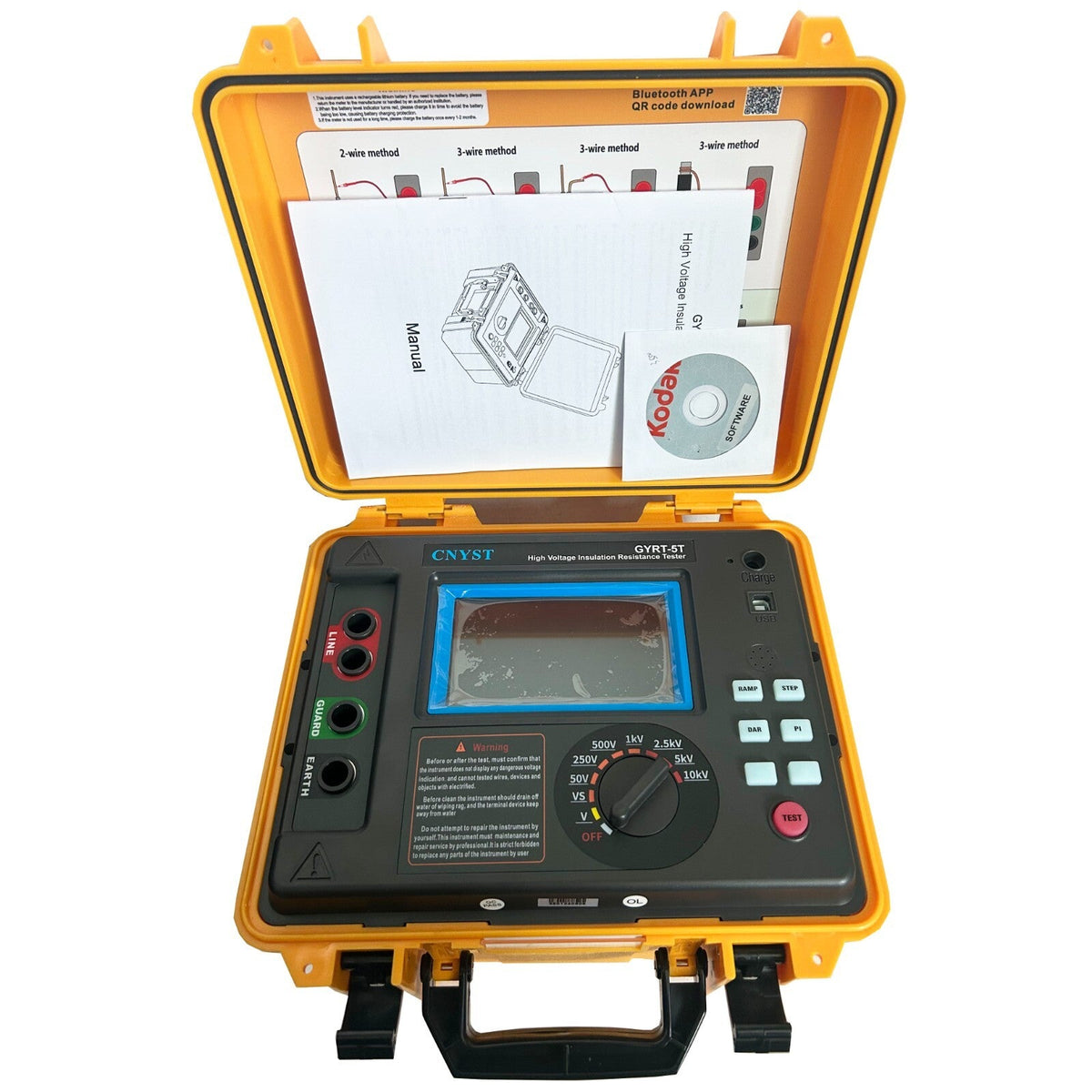 Digital High Voltage Insulation Tester Meter 10Kv For Electrical Equipment 6B93BC-57