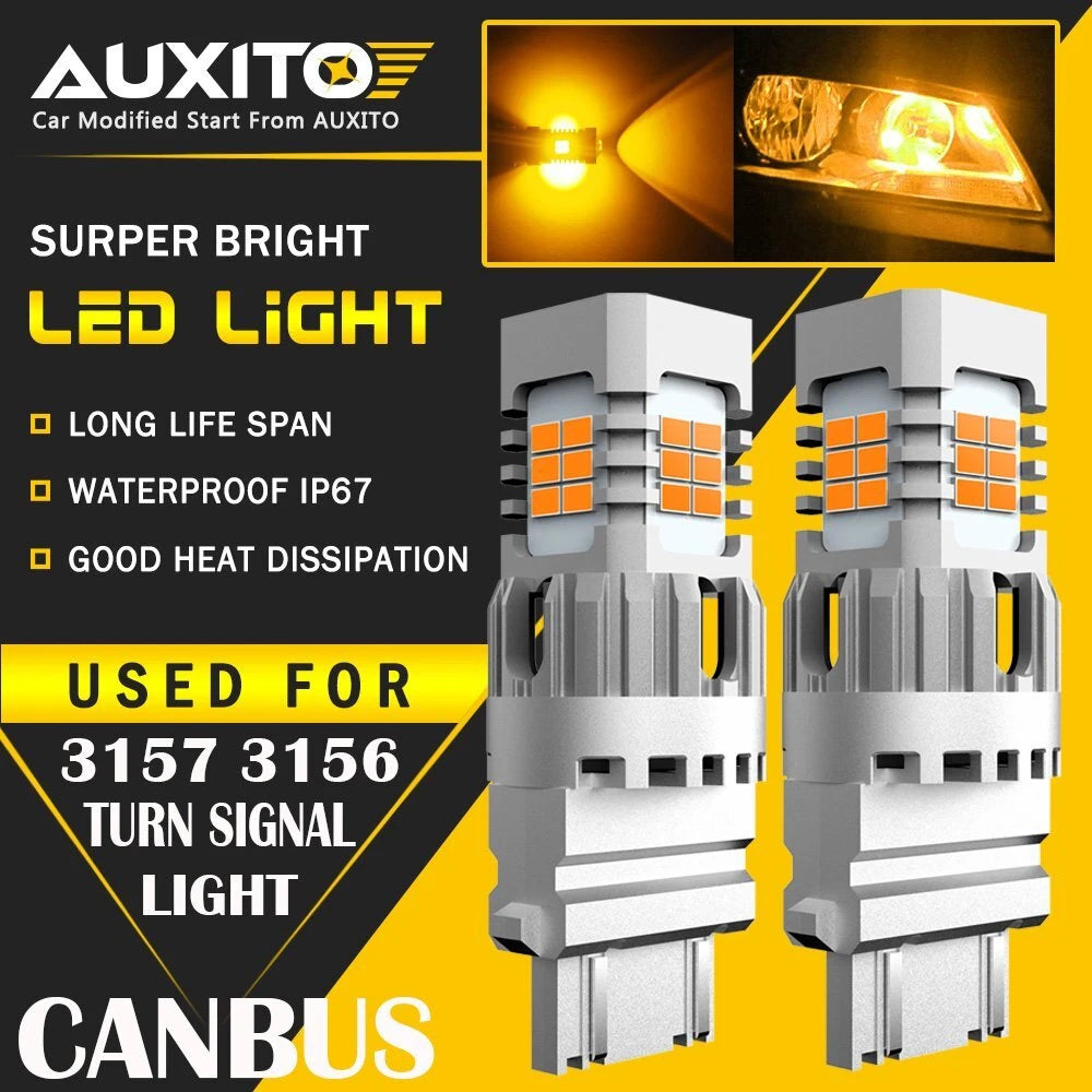 AUXITO Turn Signal Light 3157 LED Bulb For Ford F150 F250 F350 Super Duty 4G EOA AUXITO
