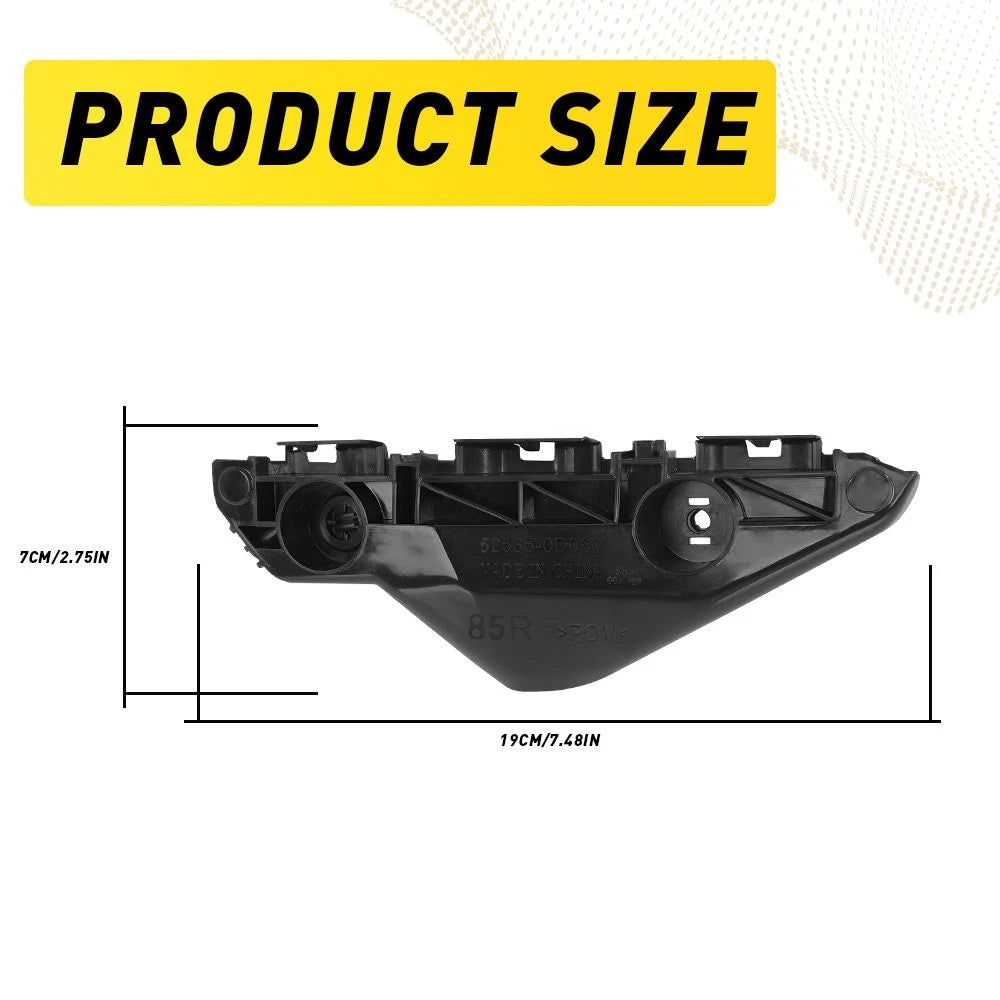 Rear Left Right Side Bumper Bracket For Toyota Yaris 2007-2012 Yaris Base EA 6B93BC-57